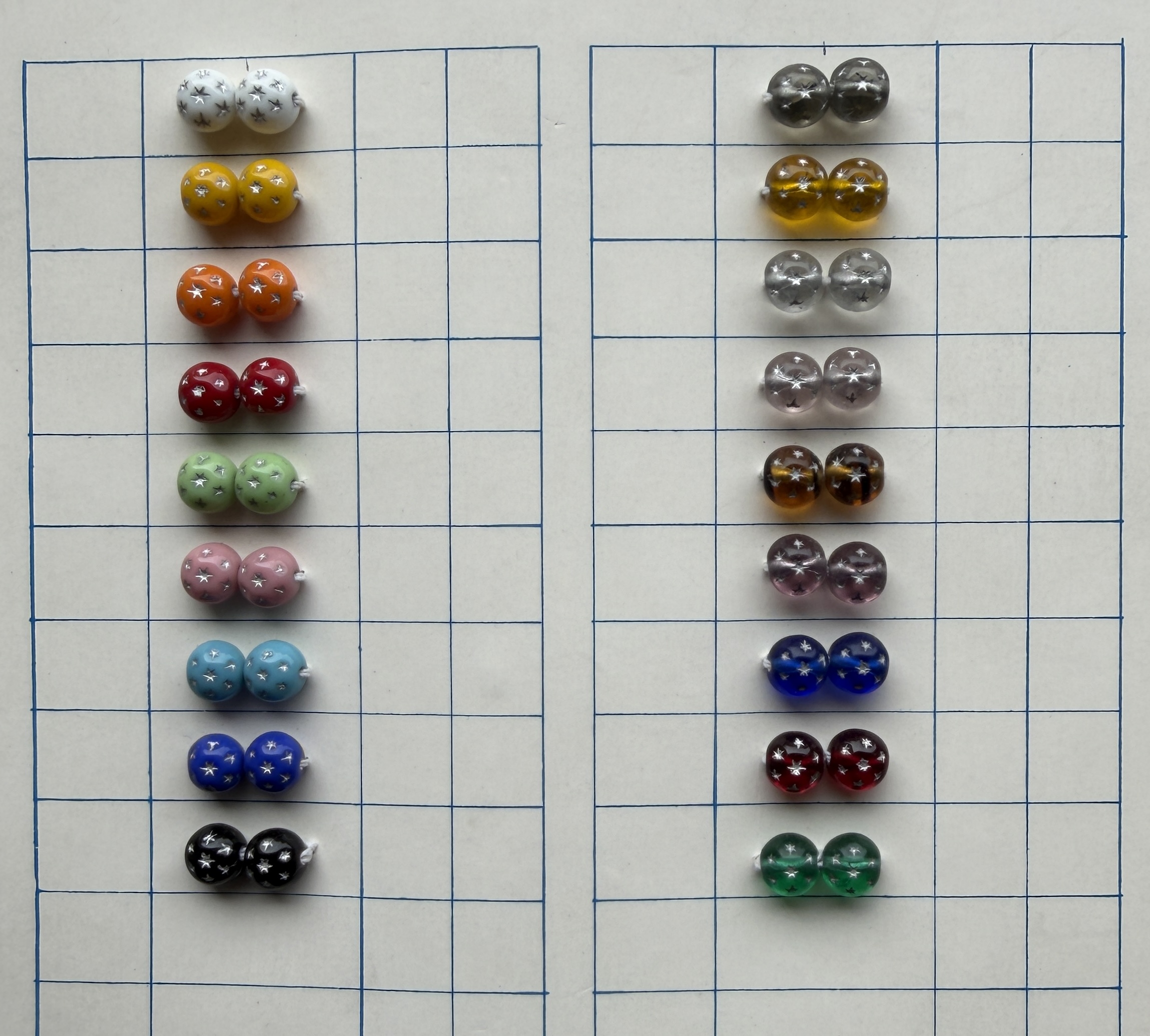 C-round with stars 6mm